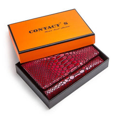 Women's wallets leather pouch genuine snake pattern