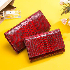 Women's wallets leather pouch genuine snake pattern