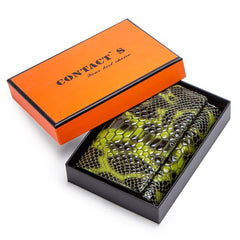 Women's wallets leather pouch genuine snake pattern