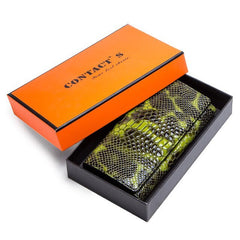 Women's wallets leather pouch genuine snake pattern
