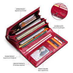 Women's wallets leather pouch genuine snake pattern