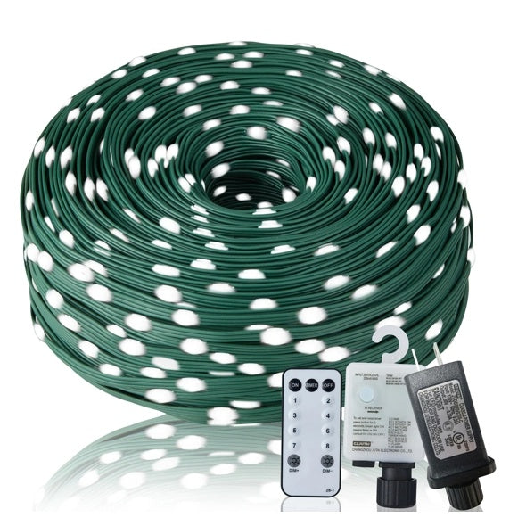 Christmas Rope Lights 1000LED 328Ft Outdoor Decorative String Strobe.