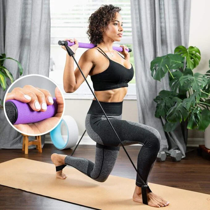 Portable Multi-Functional Pilates Bar – Perfect for a Full-Body Home Workout