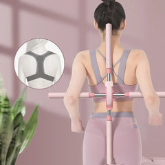 Adjustable Posture Corrector Stick for Back Support & Alignment – Yoga & Home Fitness Tool