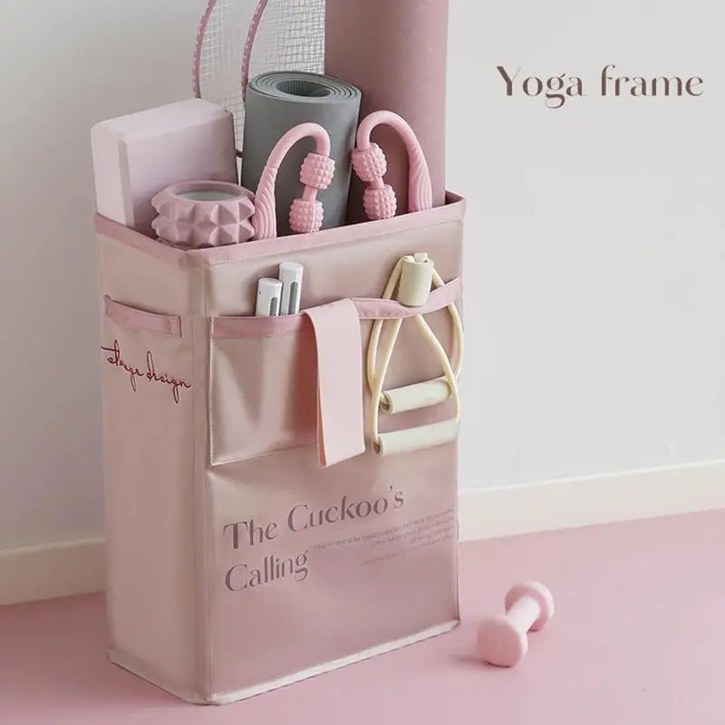 Yoga Mat Storage Basket,Home Gym Storage Basket, Workout Equipment Storage Organizer.