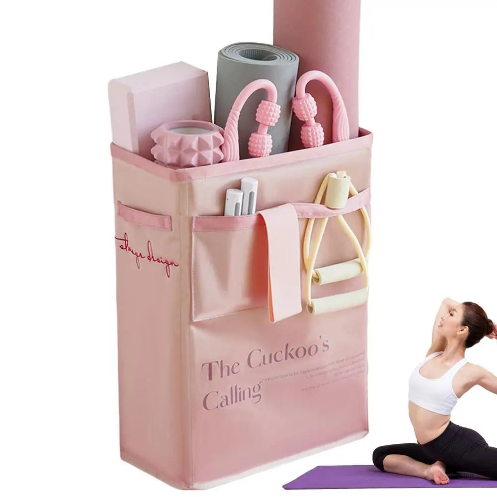 Yoga Mat Storage Basket,Home Gym Storage Basket, Workout Equipment Storage Organizer.