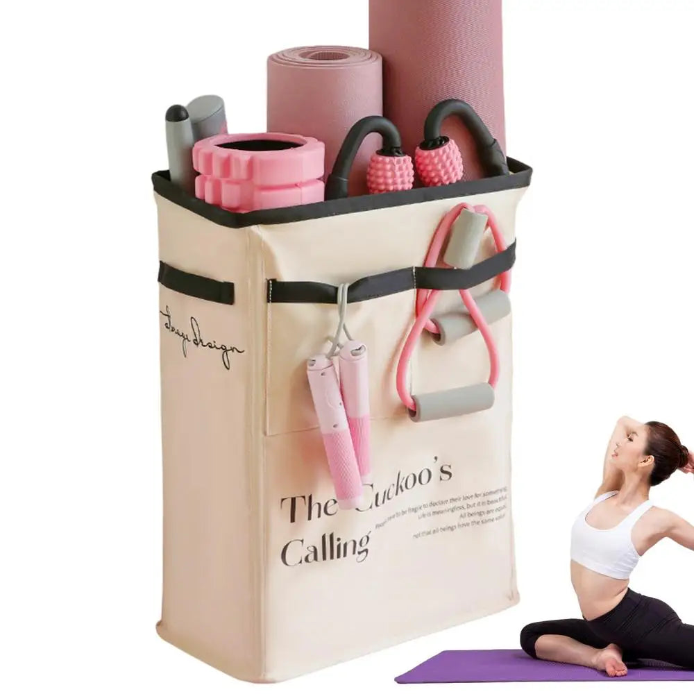 Yoga Mat Storage Basket,Home Gym Storage Basket, Workout Equipment Storage Organizer.