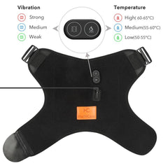 Cordless Shoulder Heat Therapy Wrap Heated shoulder massage support splint