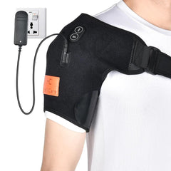 Cordless Shoulder Heat Therapy Wrap Heated shoulder massage support splint