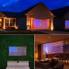 American Flag LED String Lights